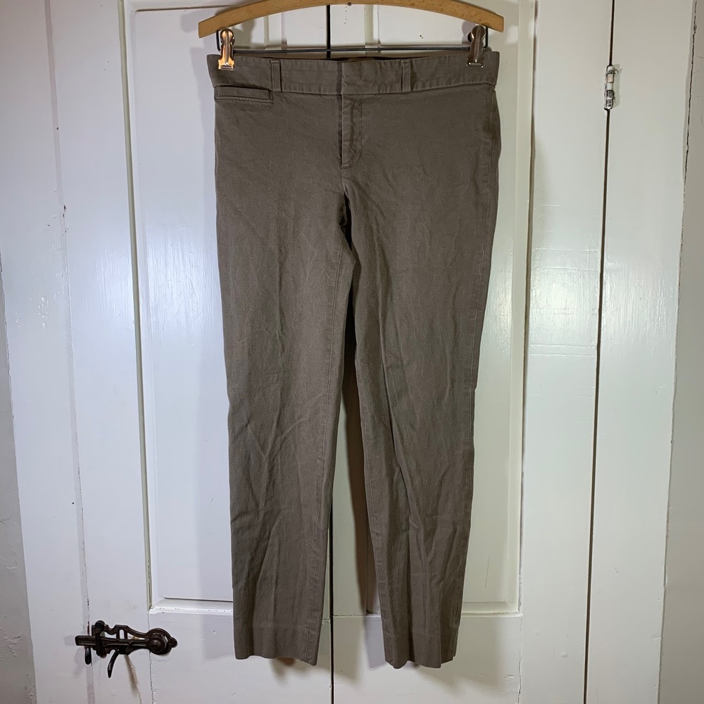 Banana Republic Sloan Fit Slim Ankle Pants Dark Taupe Womens 4 Business Casual
